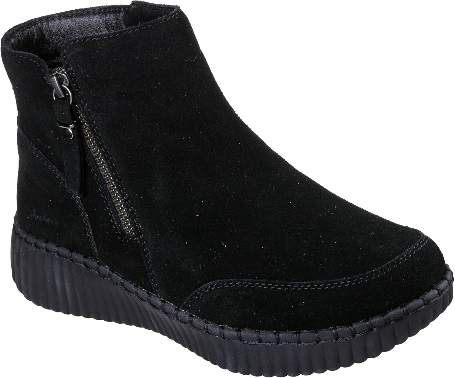 imageSkechers Womens Wilshire BLVDWeekend Crush Ankle BootBlackBlack