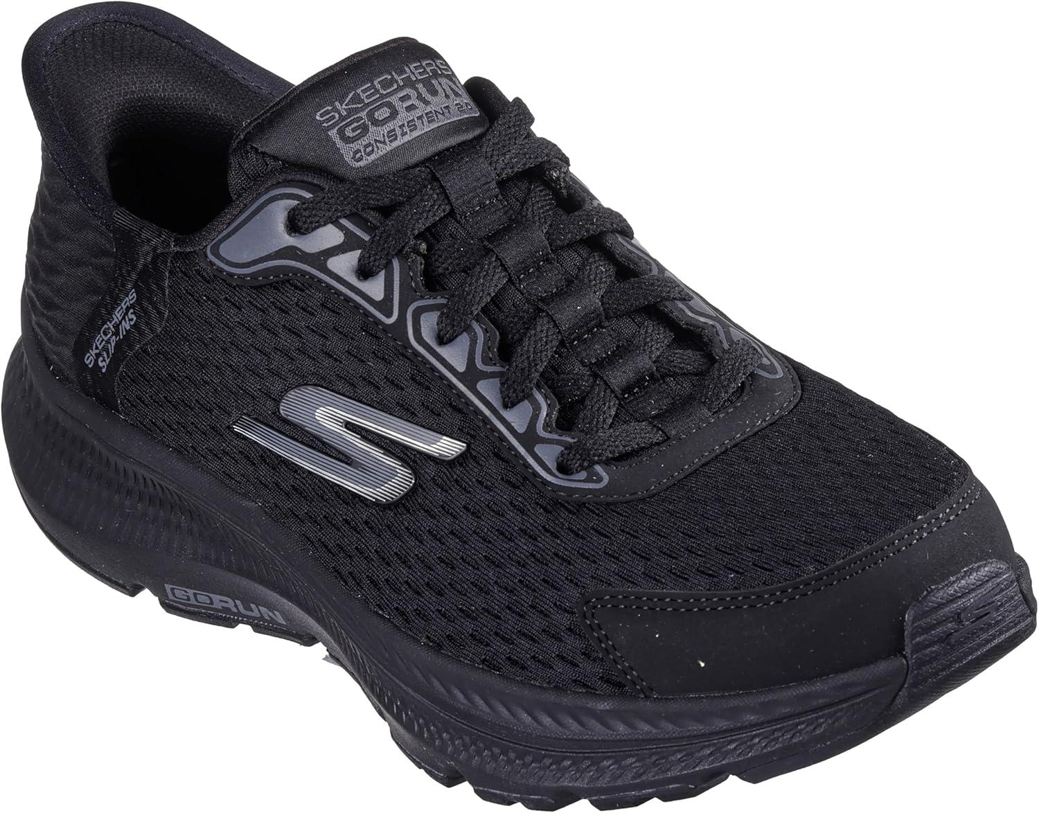 imageSkechers Womens Womens Hands Free Slipins Go Run Consistent 20 Endure SneakerBlack