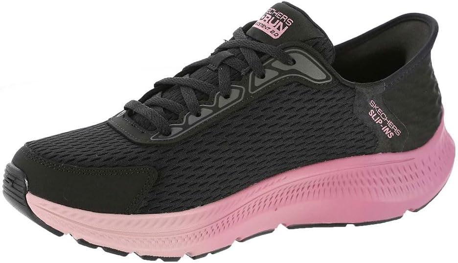 imageSkechers Womens Womens Hands Free Slipins Go Run Consistent 20 Endure SneakerBlackMauve