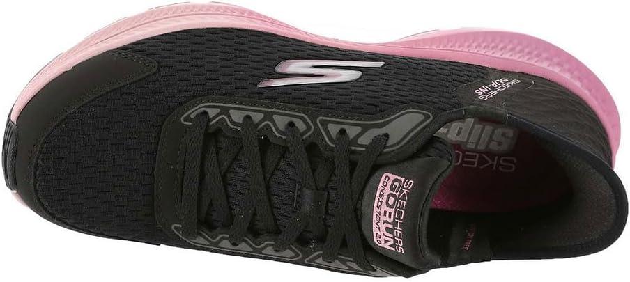 imageSkechers Womens Womens Hands Free Slipins Go Run Consistent 20 Endure SneakerBlackMauve