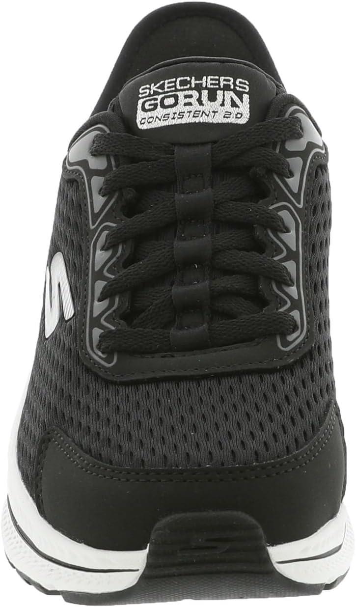 imageSkechers Womens Womens Hands Free Slipins Go Run Consistent 20 Endure SneakerBlackSilver