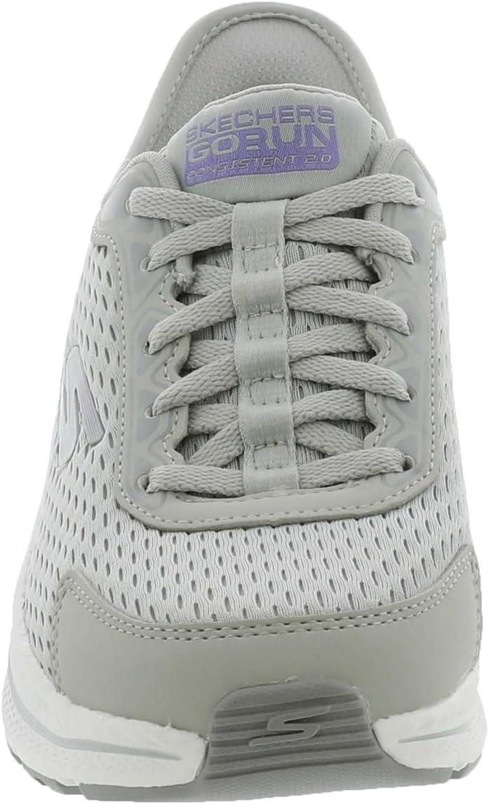 imageSkechers Womens Womens Hands Free Slipins Go Run Consistent 20 Endure SneakerGrayLavender