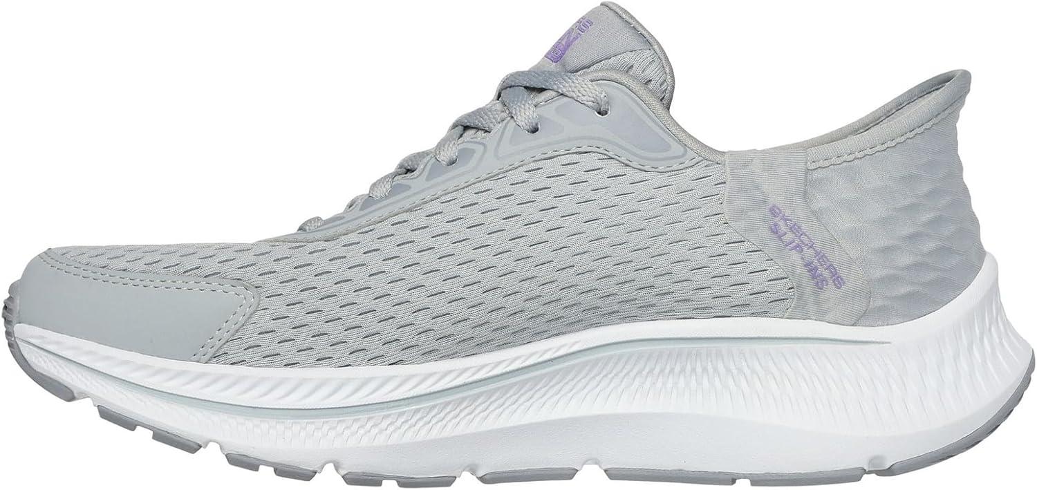 imageSkechers Womens Womens Hands Free Slipins Go Run Consistent 20 Endure SneakerGrayLavender