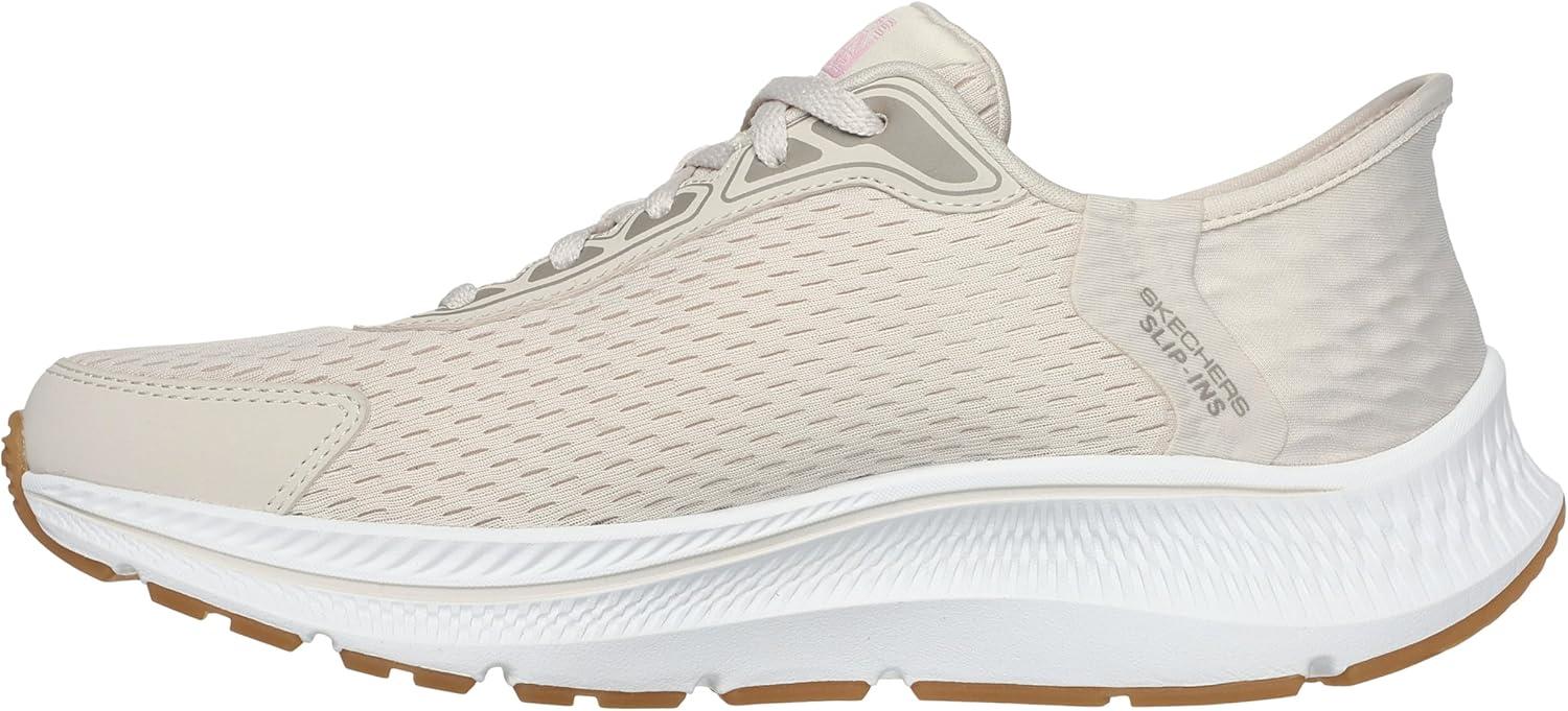 imageSkechers Womens Womens Hands Free Slipins Go Run Consistent 20 Endure SneakerNaturalPink