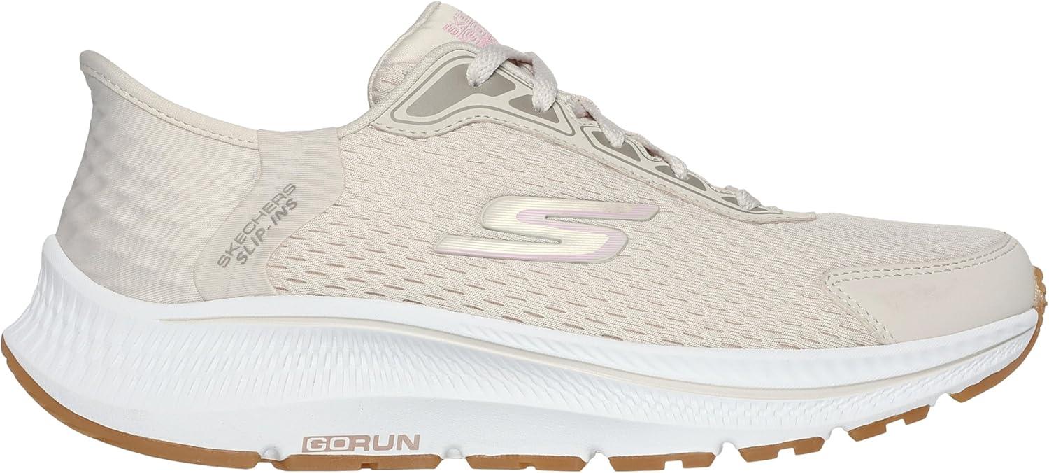 imageSkechers Womens Womens Hands Free Slipins Go Run Consistent 20 Endure SneakerNaturalPink
