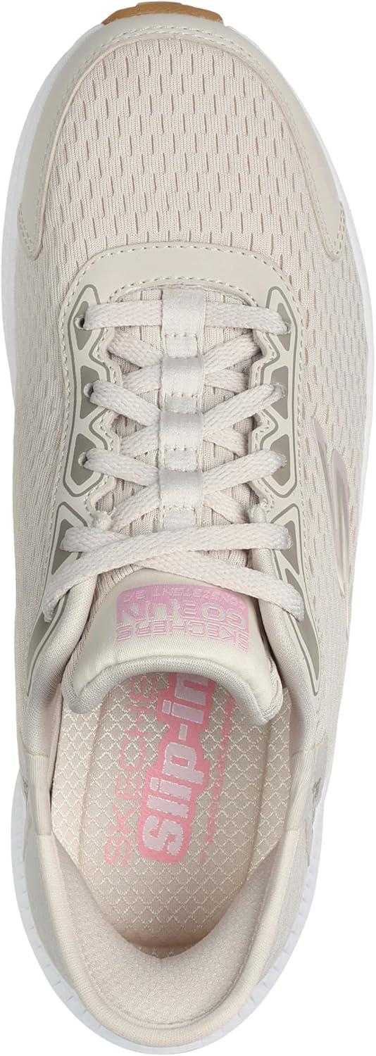 imageSkechers Womens Womens Hands Free Slipins Go Run Consistent 20 Endure SneakerNaturalPink