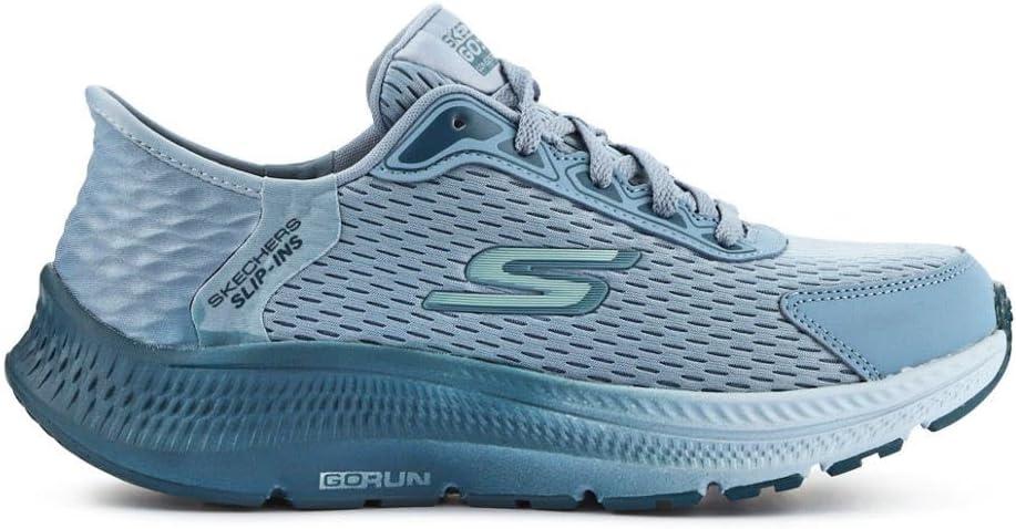 imageSkechers Womens Womens Hands Free Slipins Go Run Consistent 20 Endure SneakerSilver Tan