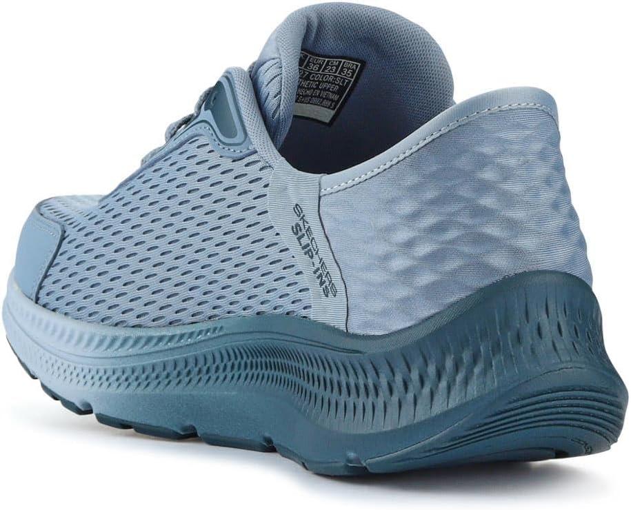 imageSkechers Womens Womens Hands Free Slipins Go Run Consistent 20 Endure SneakerSlate Textile Blue Trim
