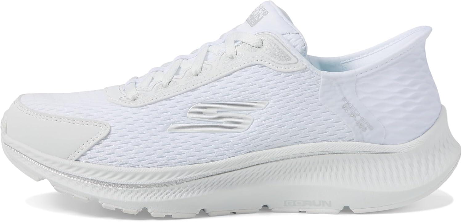 imageSkechers Womens Womens Hands Free Slipins Go Run Consistent 20 Endure SneakerWhiteSilver