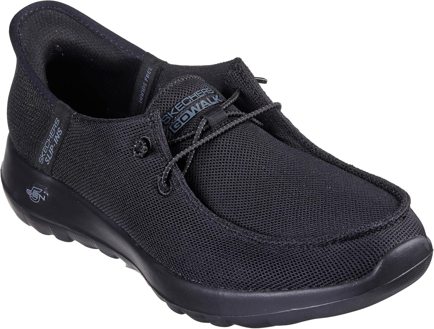 imageSkechers Womens Womens Hands Free Slipins Go Walk Joy Moc Toe Casual ShoeBlackBlack
