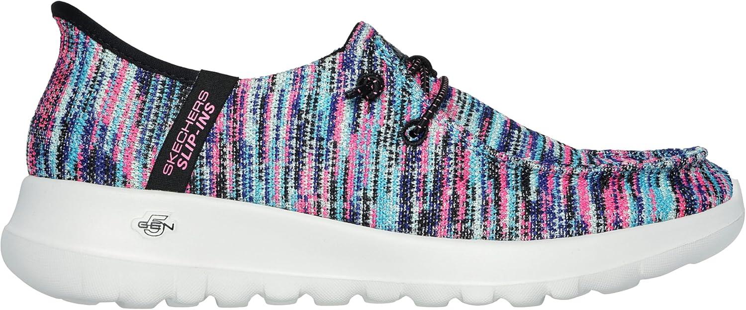 imageSkechers Womens Womens Hands Free Slipins Go Walk Joy Moc Toe Casual ShoeBlackMulti