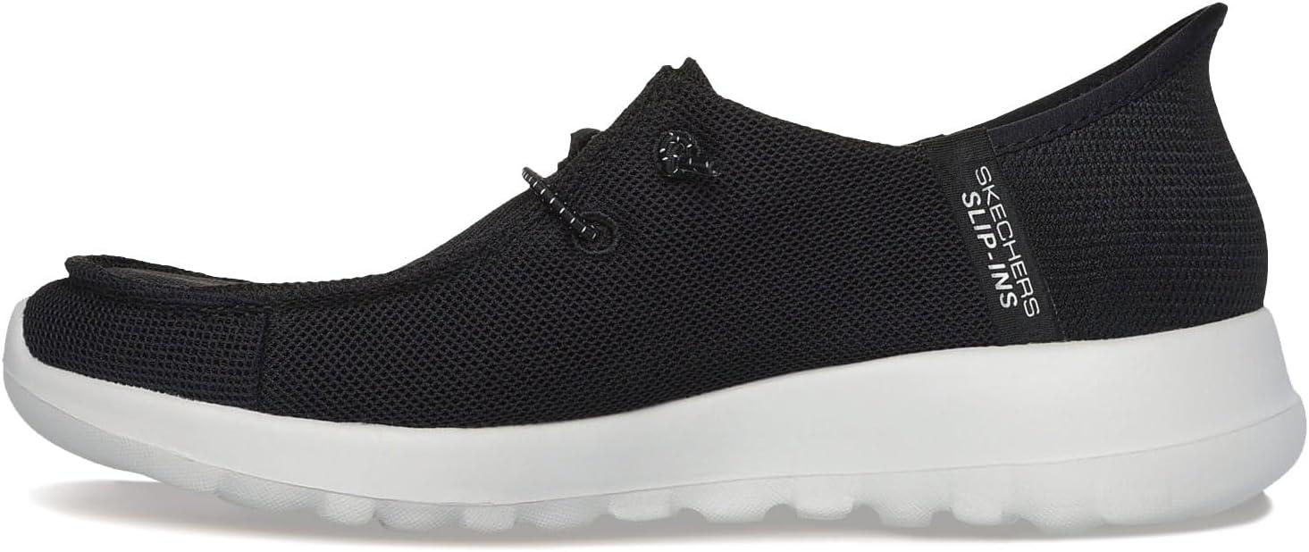 imageSkechers Womens Womens Hands Free Slipins Go Walk Joy Moc Toe Casual ShoeBlackWhite