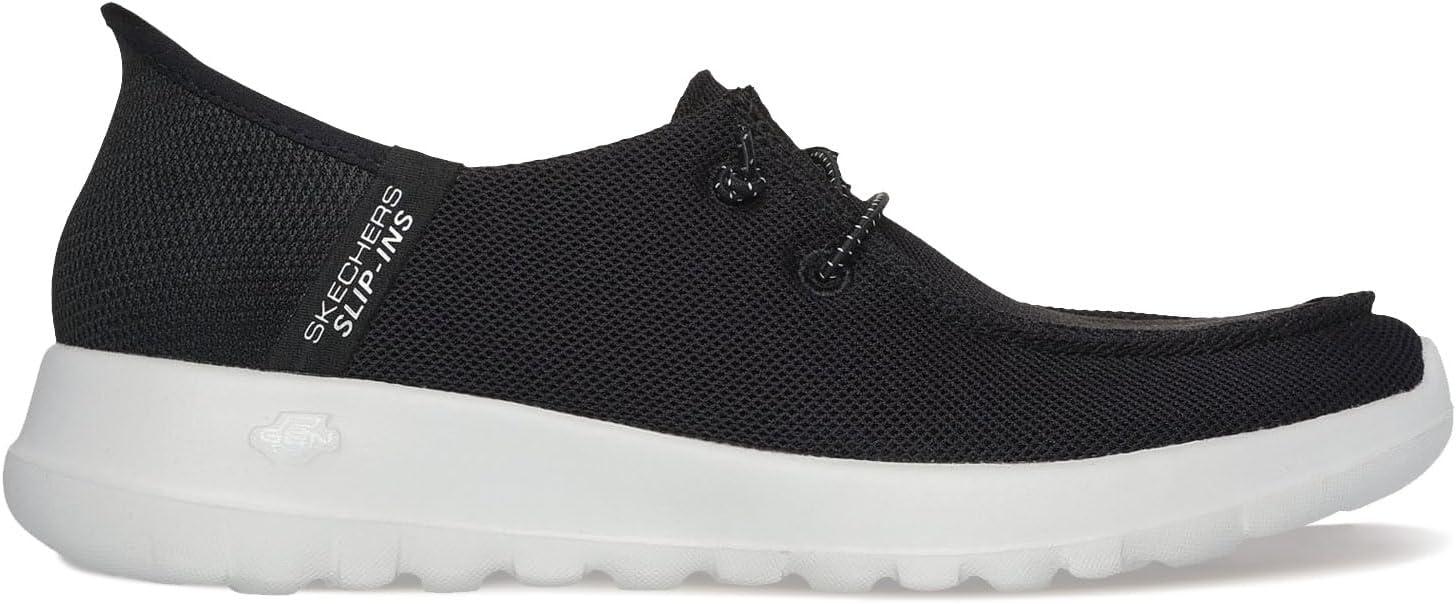 imageSkechers Womens Womens Hands Free Slipins Go Walk Joy Moc Toe Casual ShoeBlackWhite