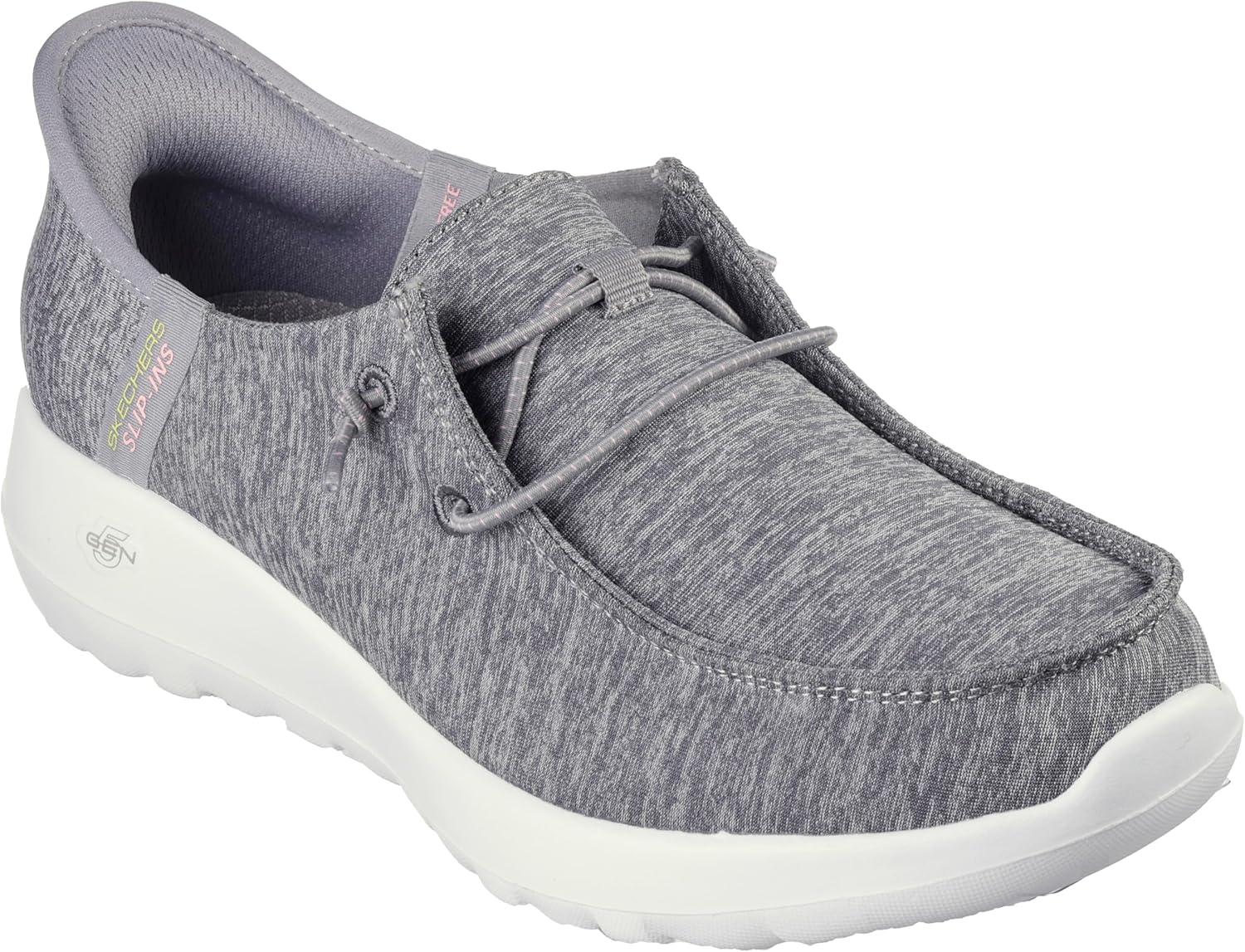 imageSkechers Womens Womens Hands Free Slipins Go Walk Joy Moc Toe Casual ShoeGrey