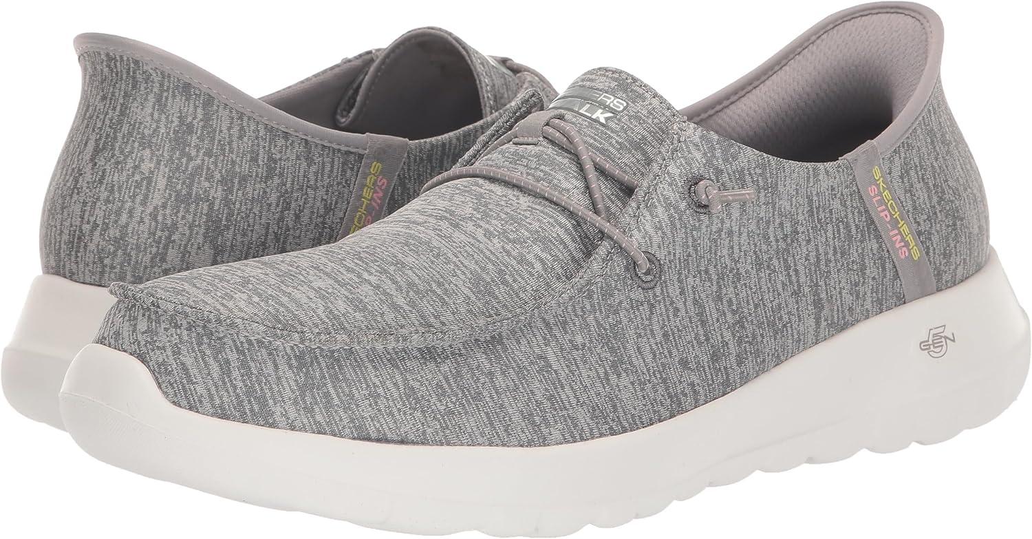 imageSkechers Womens Womens Hands Free Slipins Go Walk Joy Moc Toe Casual ShoeLight Gray