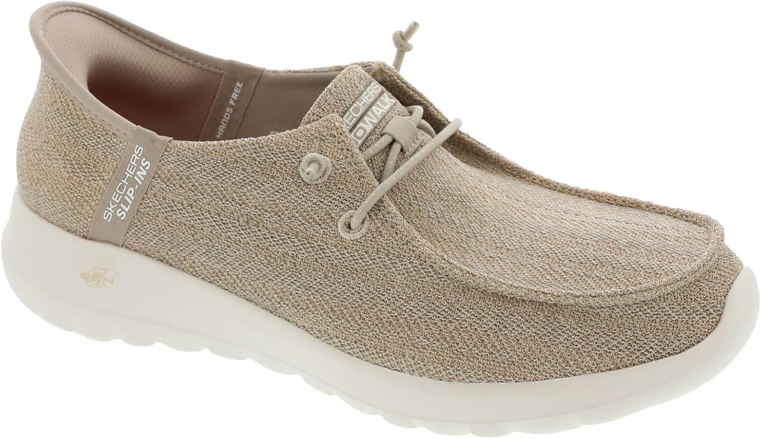 imageSkechers Womens Womens Hands Free Slipins Go Walk Joy Moc Toe Casual ShoeNatural