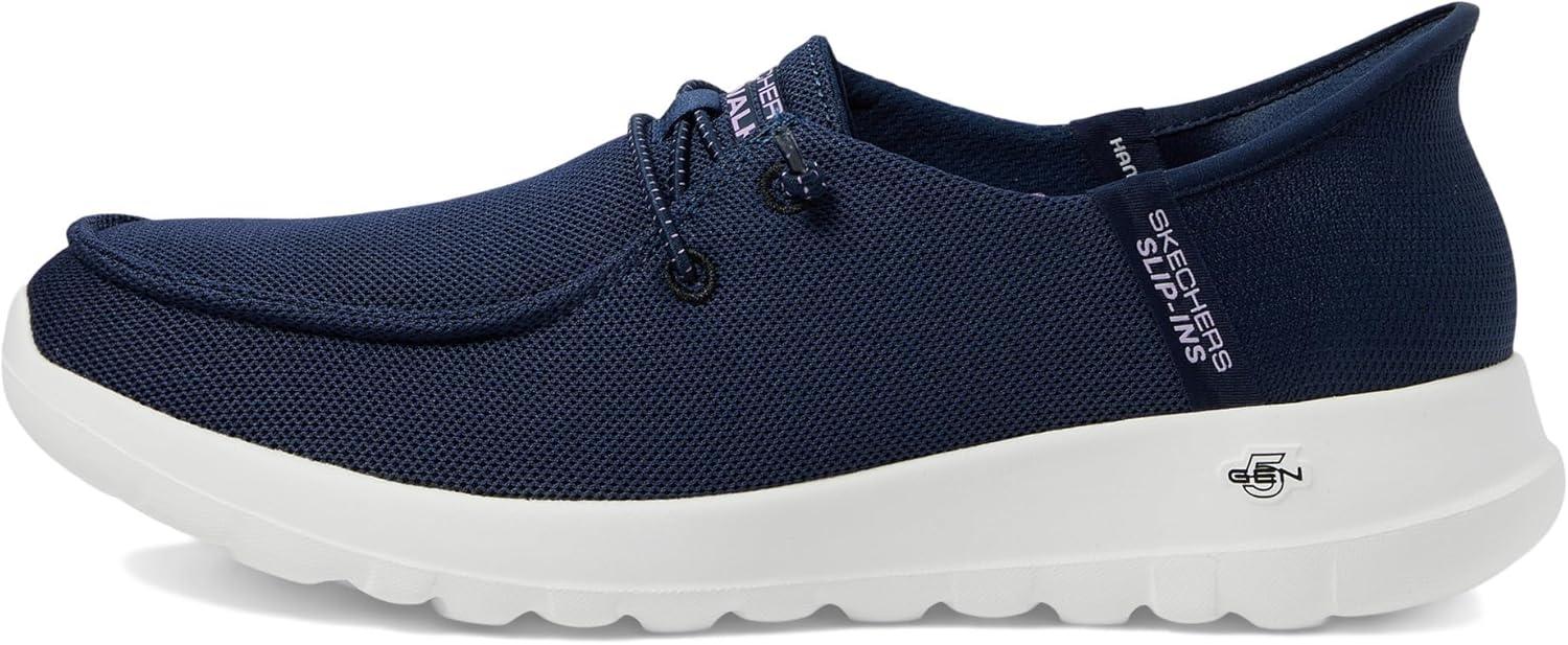 imageSkechers Womens Womens Hands Free Slipins Go Walk Joy Moc Toe Casual ShoeNavyLavender