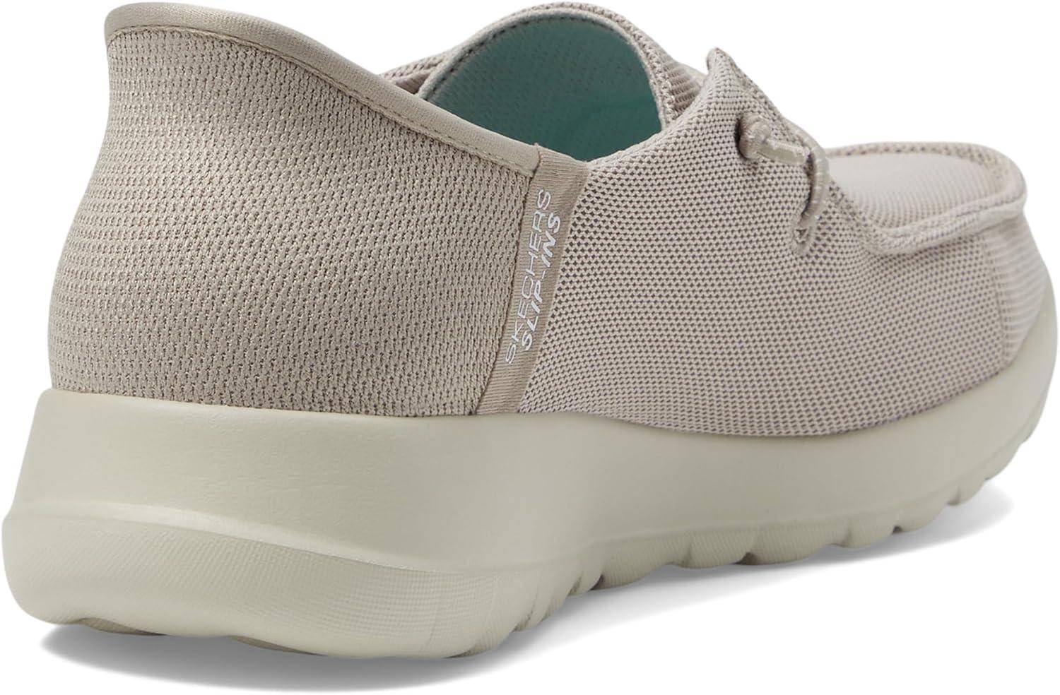 imageSkechers Womens Womens Hands Free Slipins Go Walk Joy Moc Toe Casual ShoeTaupe