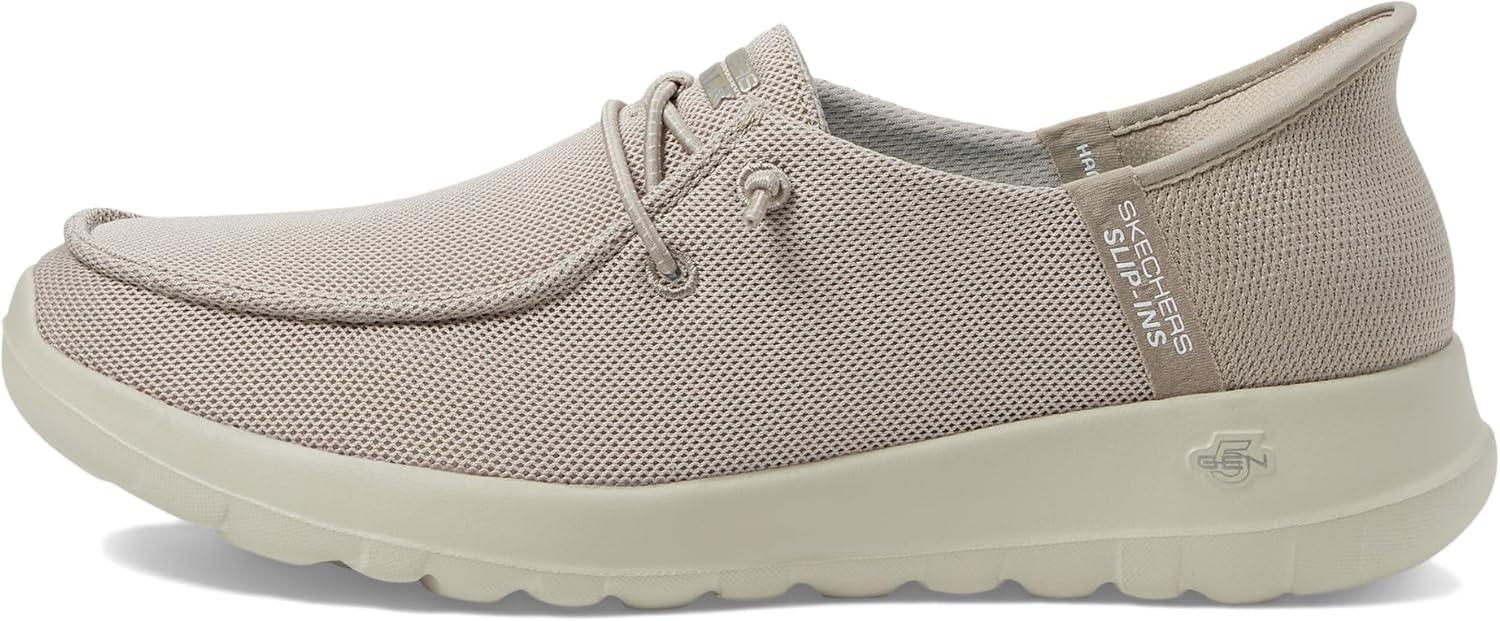 imageSkechers Womens Womens Hands Free Slipins Go Walk Joy Moc Toe Casual ShoeTaupe