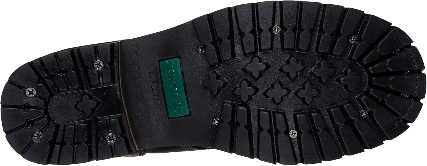 imageSkechers mens John Deere Cascades Leather Laceup Work BootsBlack