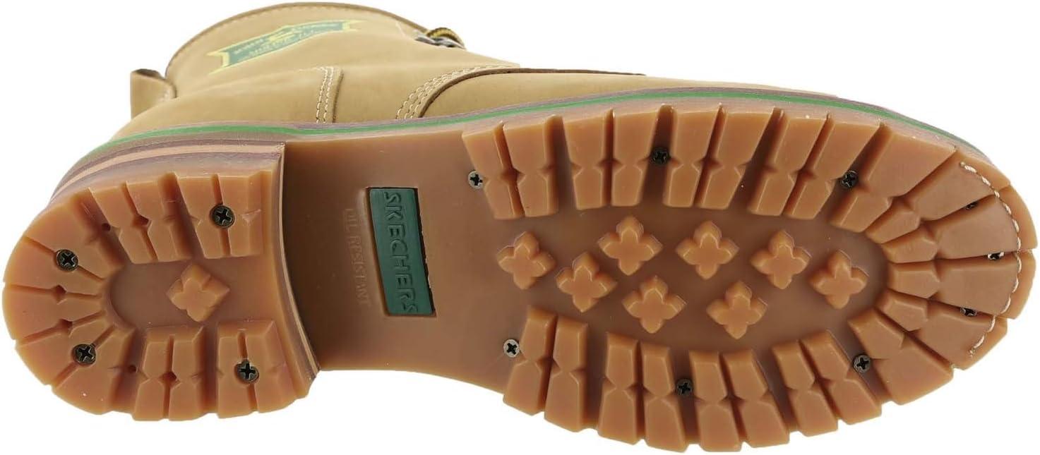 imageSkechers mens John Deere Cascades Leather Laceup Work BootsWheatNatural