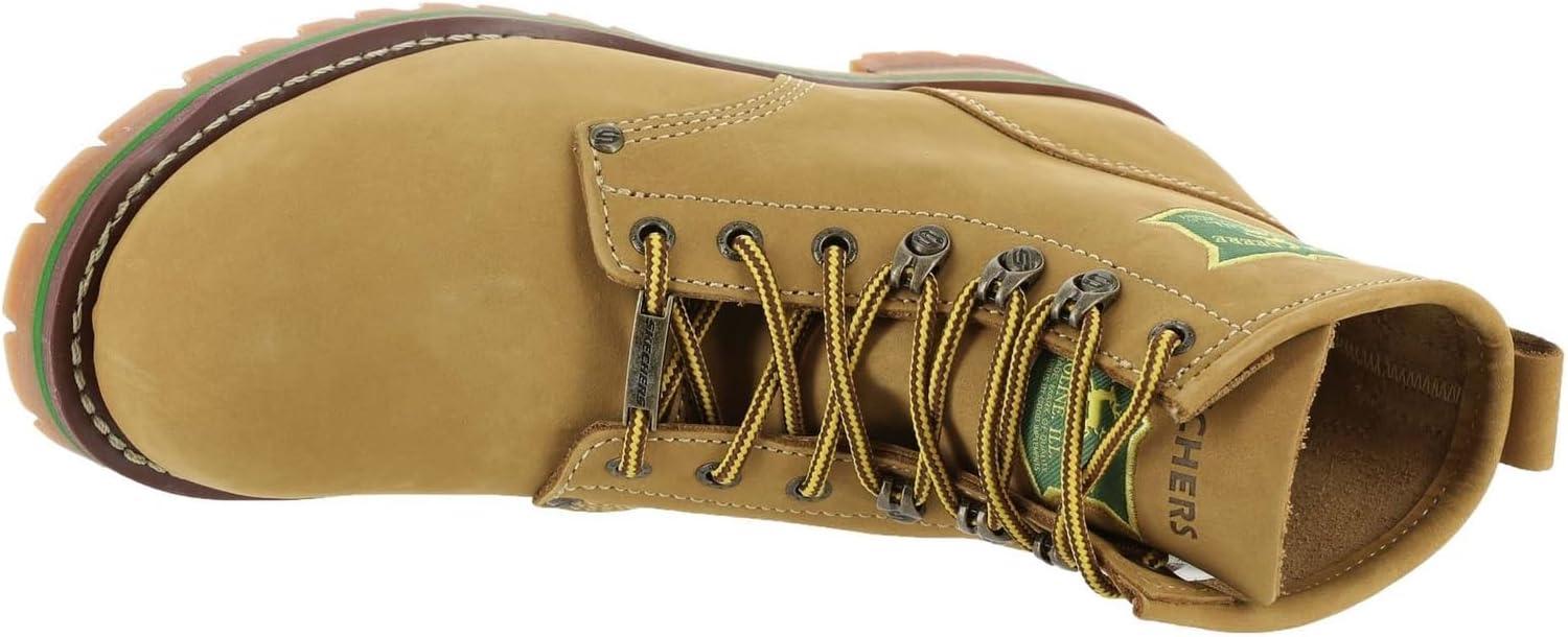 imageSkechers mens John Deere Cascades Leather Laceup Work BootsWheatNatural