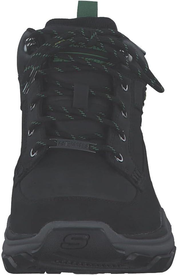 imageSkechers mens John Deere Respected Landin Waterproof Mid Top Leather Lace Up BootsBlack