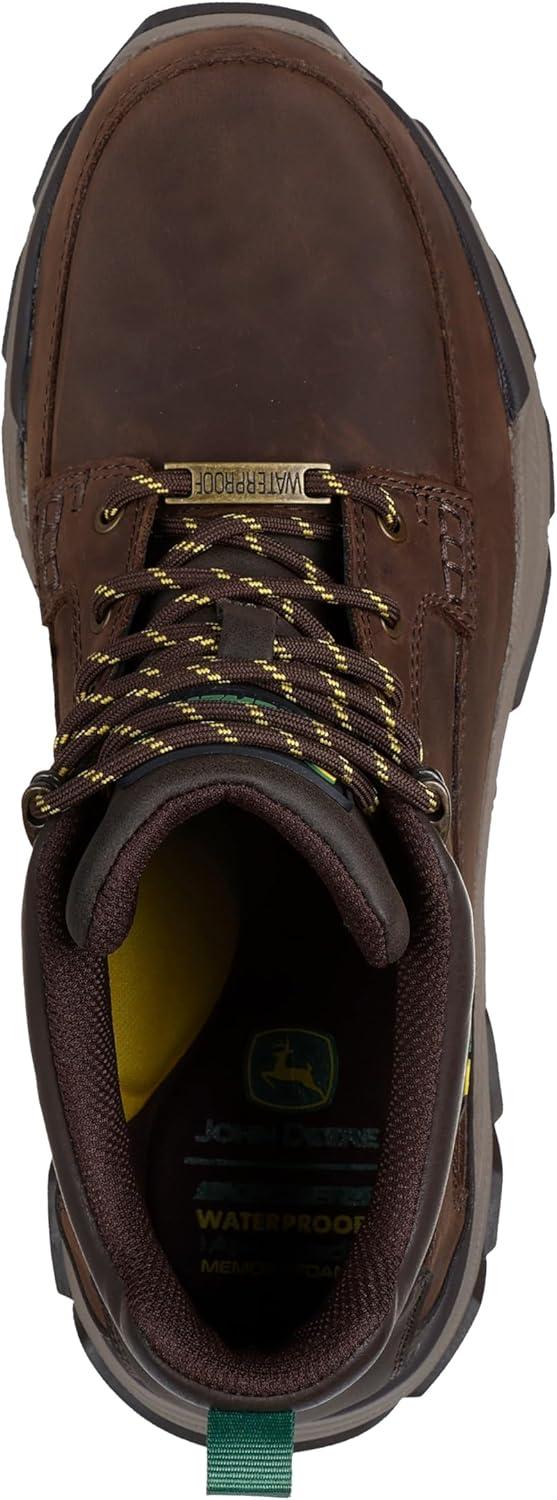imageSkechers mens John Deere Respected Landin Waterproof Mid Top Leather Lace Up BootsDark Brown