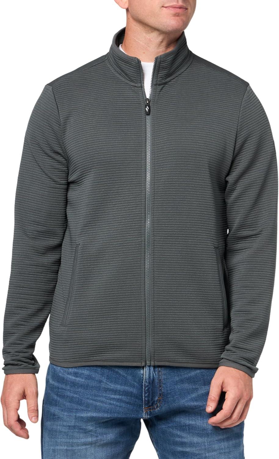 imageSkechers mens The Hoodless Hoodie Ottoman JacketLive Moss Pigeon