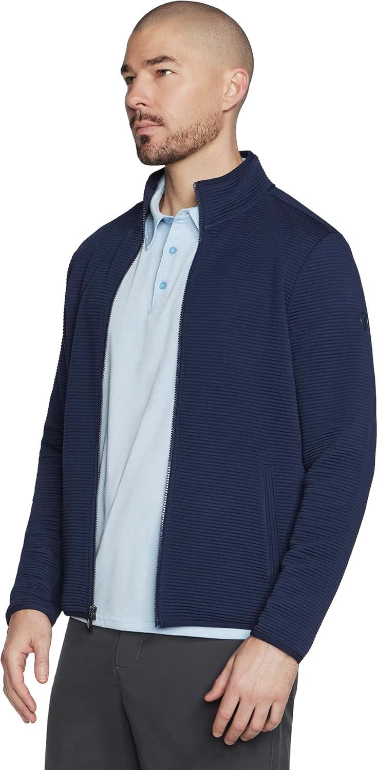 imageSkechers mens The Hoodless Hoodie Ottoman JacketNavy