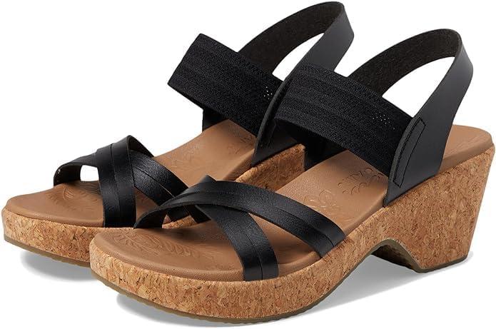 imageSkechers womens Brystol Night SkiesWedge SandalBlack