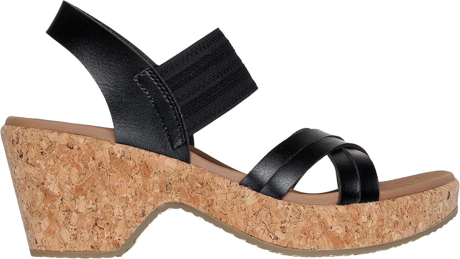 imageSkechers womens Brystol Night SkiesWedge SandalBlack