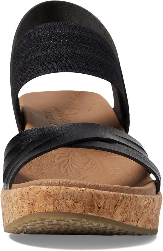 imageSkechers womens Brystol Night SkiesWedge SandalBlack