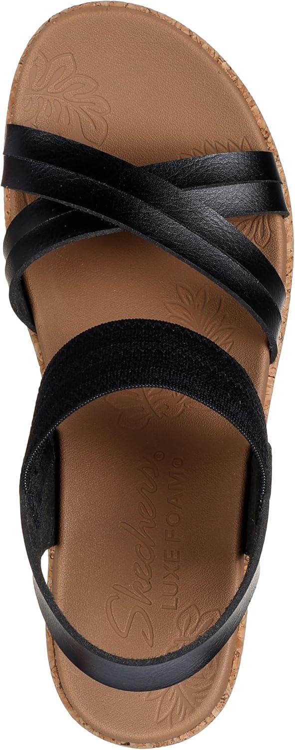 imageSkechers womens Brystol Night SkiesWedge SandalBlack