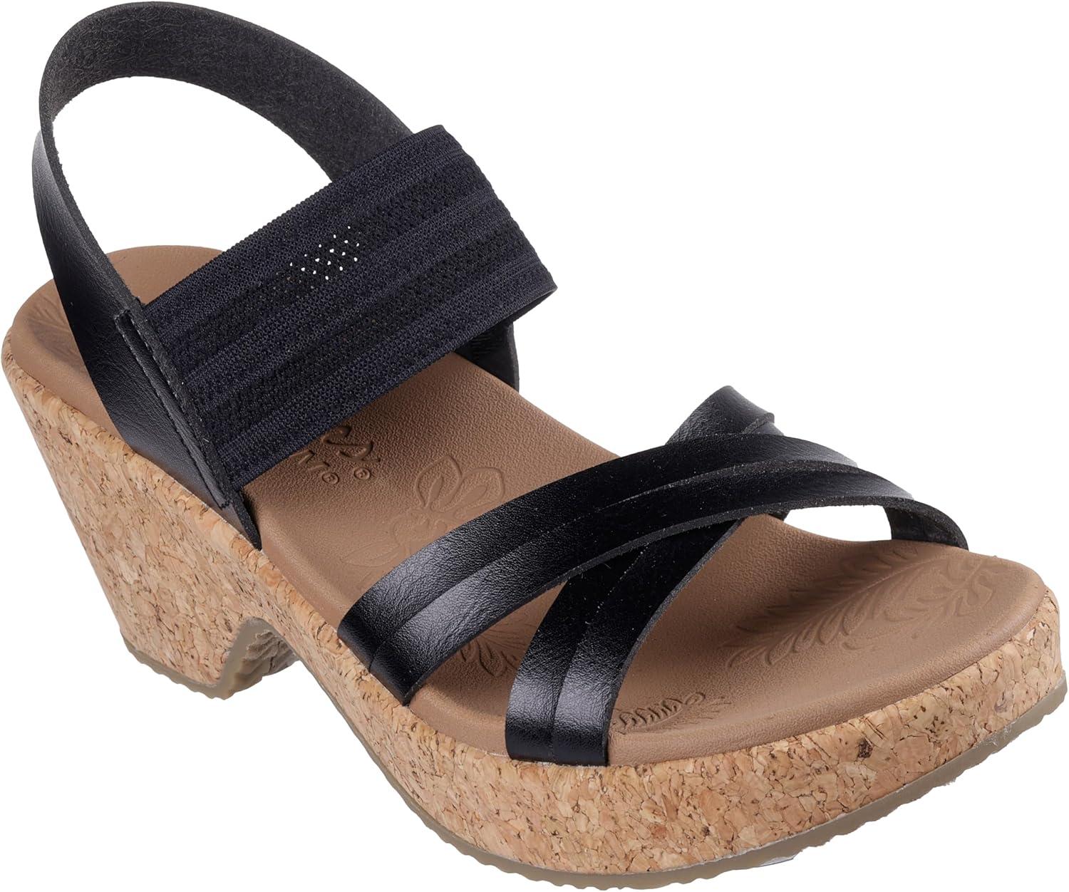 imageSkechers womens Brystol Night SkiesWedge SandalBlack