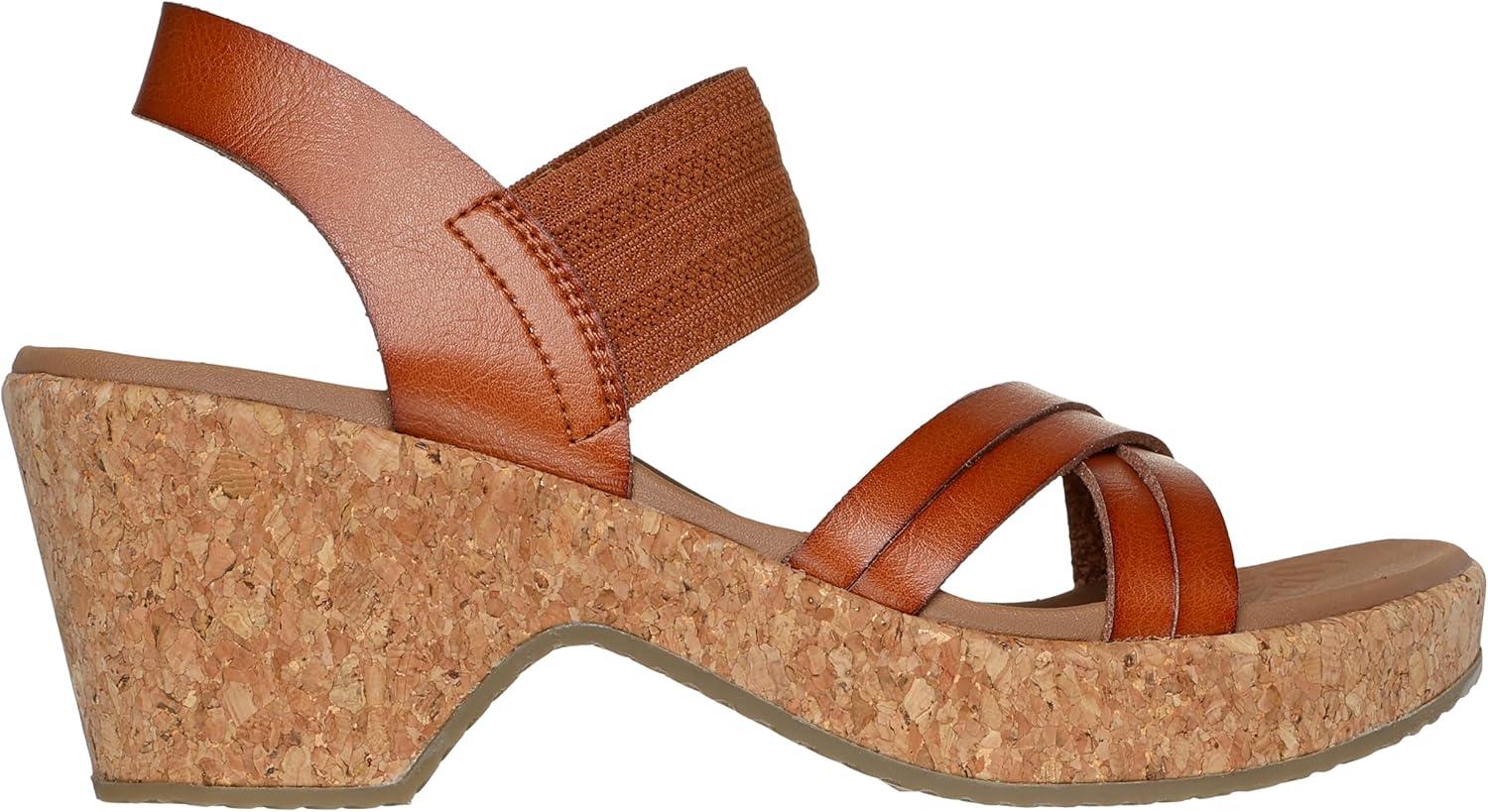 imageSkechers womens Brystol Night SkiesWedge SandalLuggage