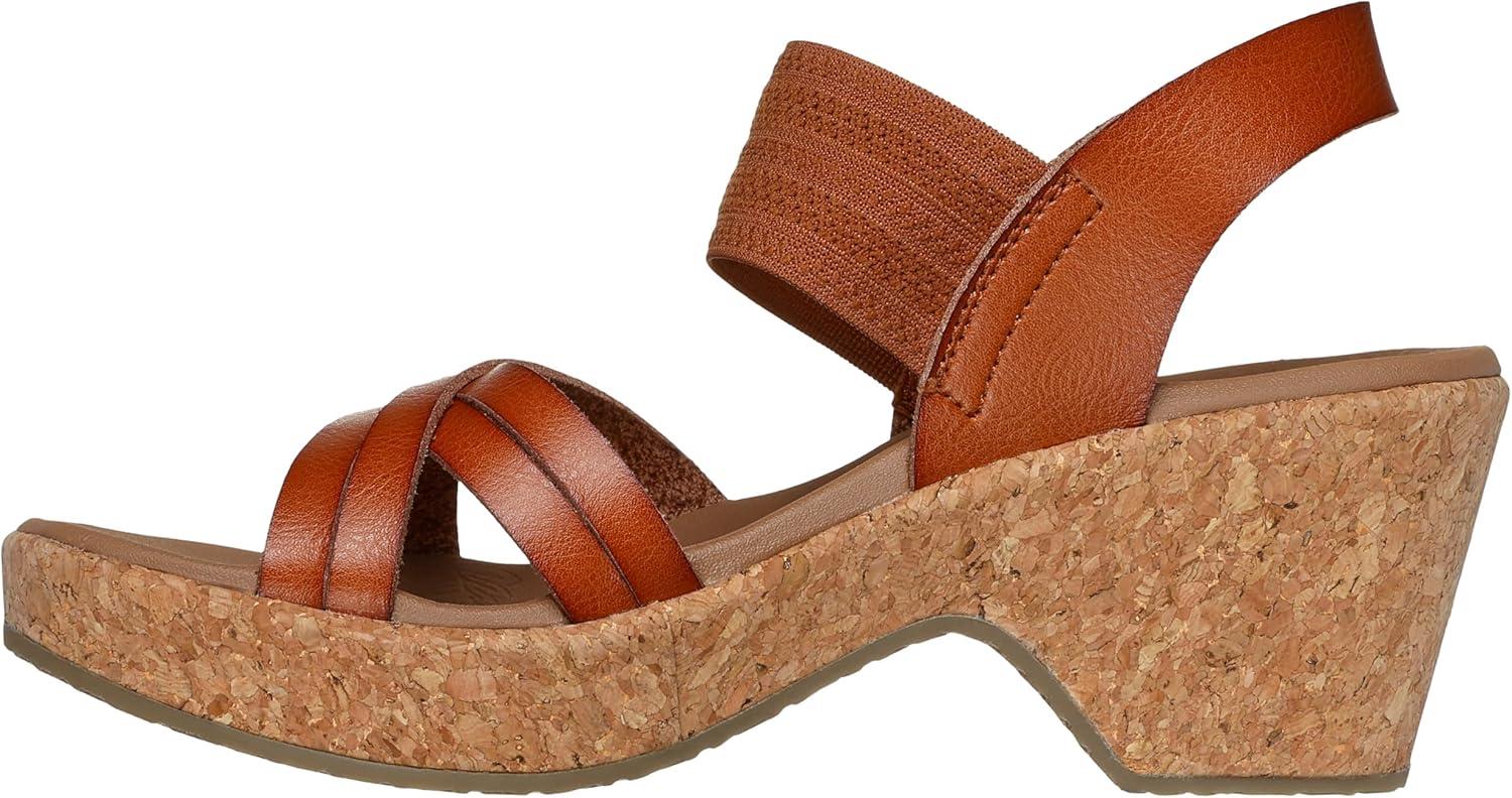 imageSkechers womens Brystol Night SkiesWedge SandalLuggage