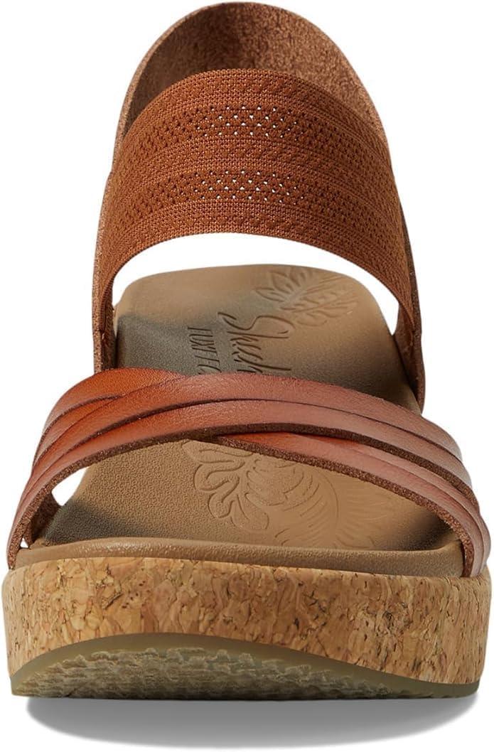 imageSkechers womens Brystol Night SkiesWedge SandalLuggage