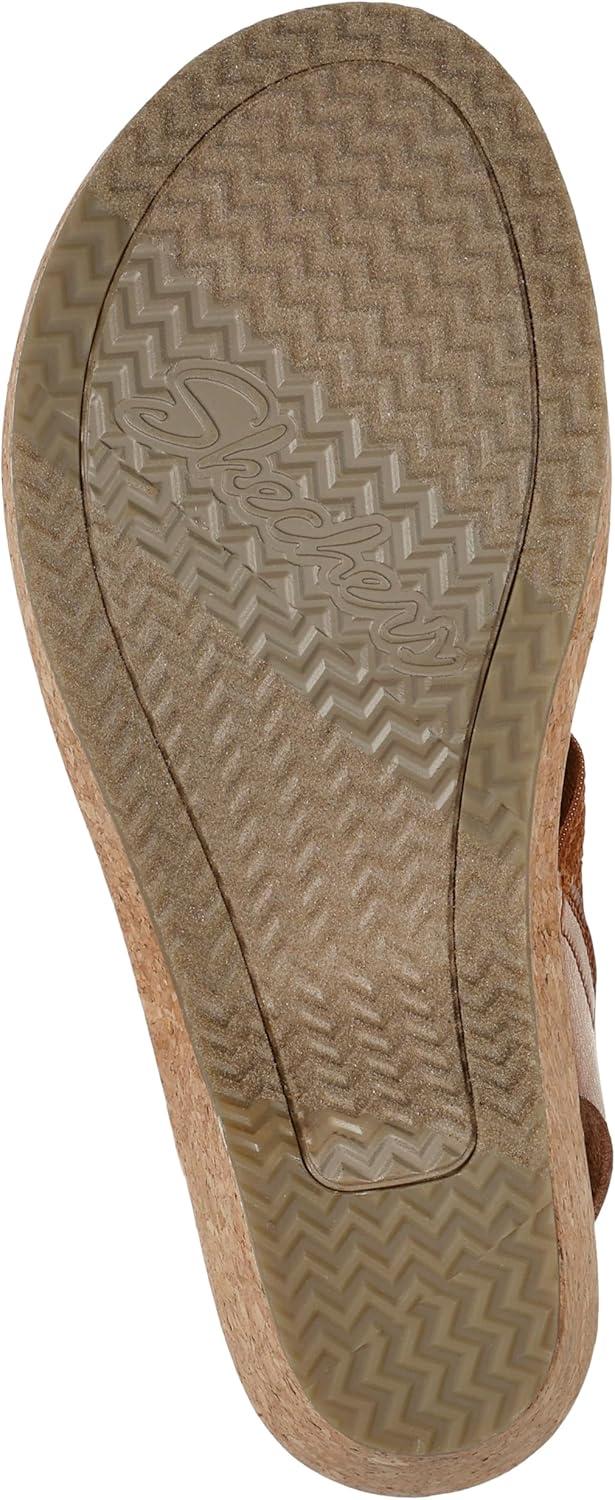 imageSkechers womens Brystol Night SkiesWedge SandalLuggage
