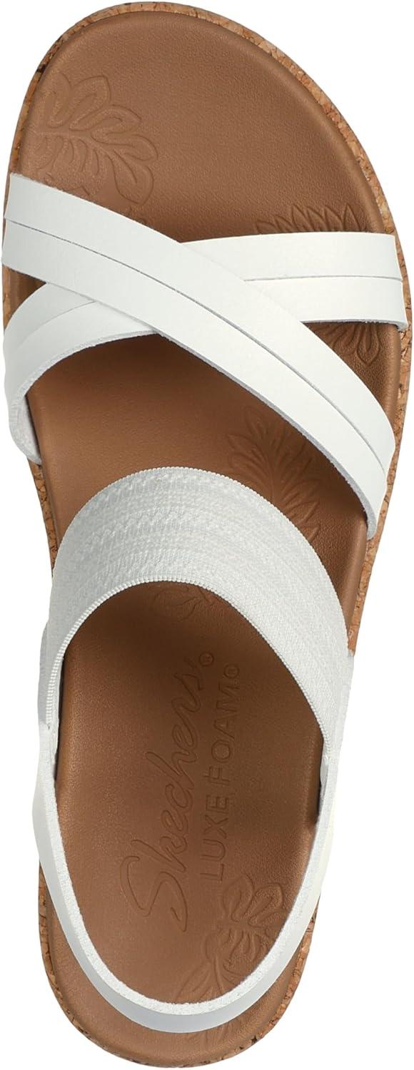 imageSkechers womens Brystol Night SkiesWedge SandalWhite
