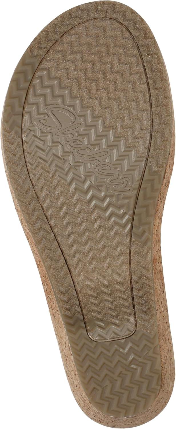 imageSkechers womens Brystol Night SkiesWedge SandalWhite