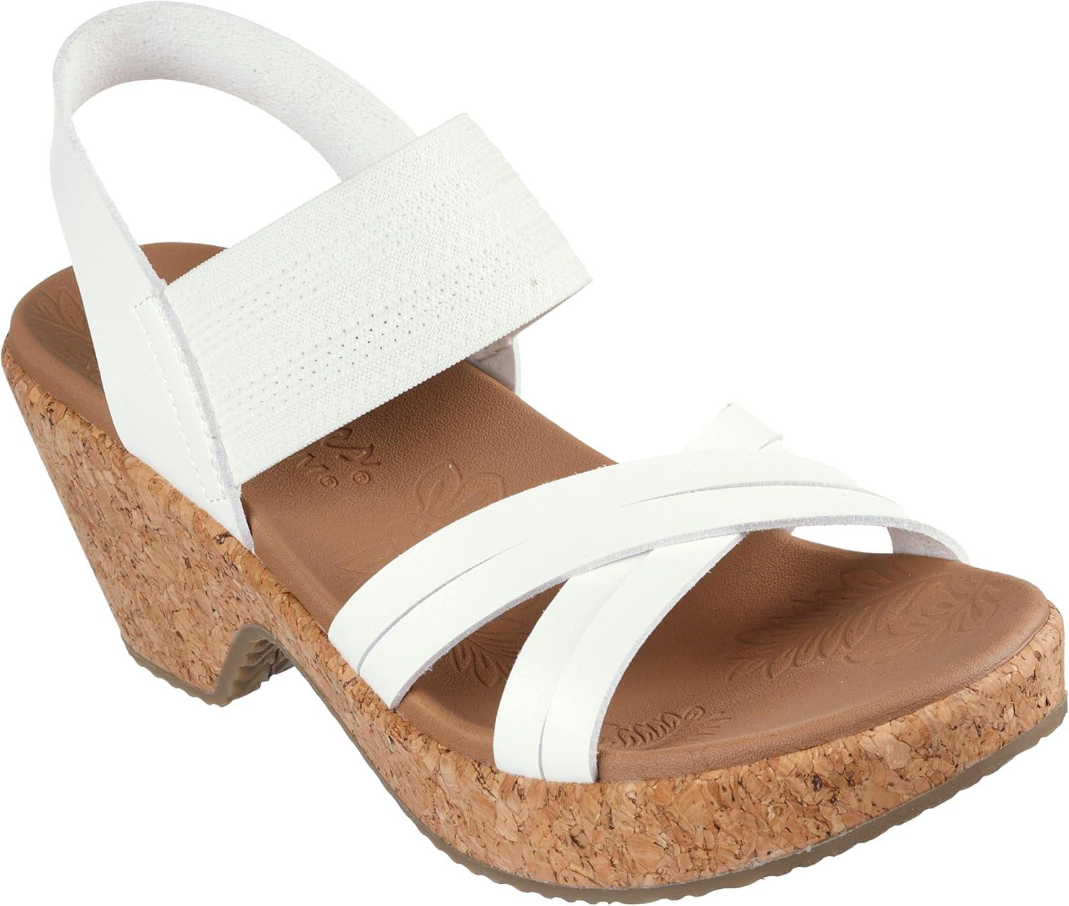 imageSkechers womens Brystol Night SkiesWedge SandalWhite