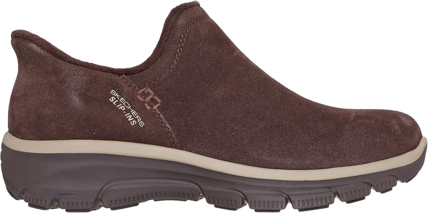 imageSkechers womens Easy Going Modern Hour Suede Hands Free SlipinsChocolate