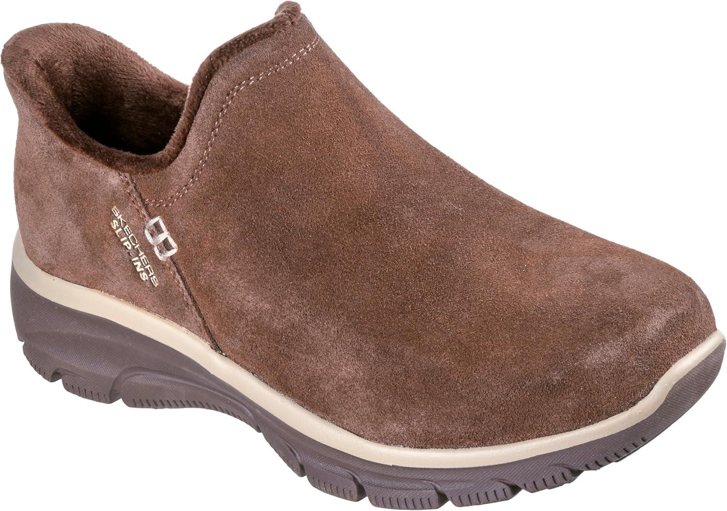 imageSkechers womens Easy Going Modern Hour Suede Hands Free SlipinsChocolate