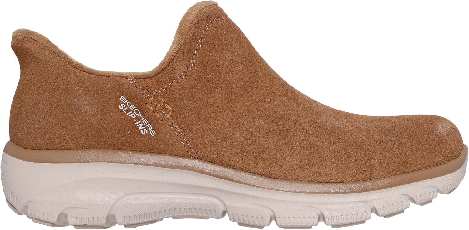 imageSkechers womens Easy Going Modern Hour Suede Hands Free SlipinsTan