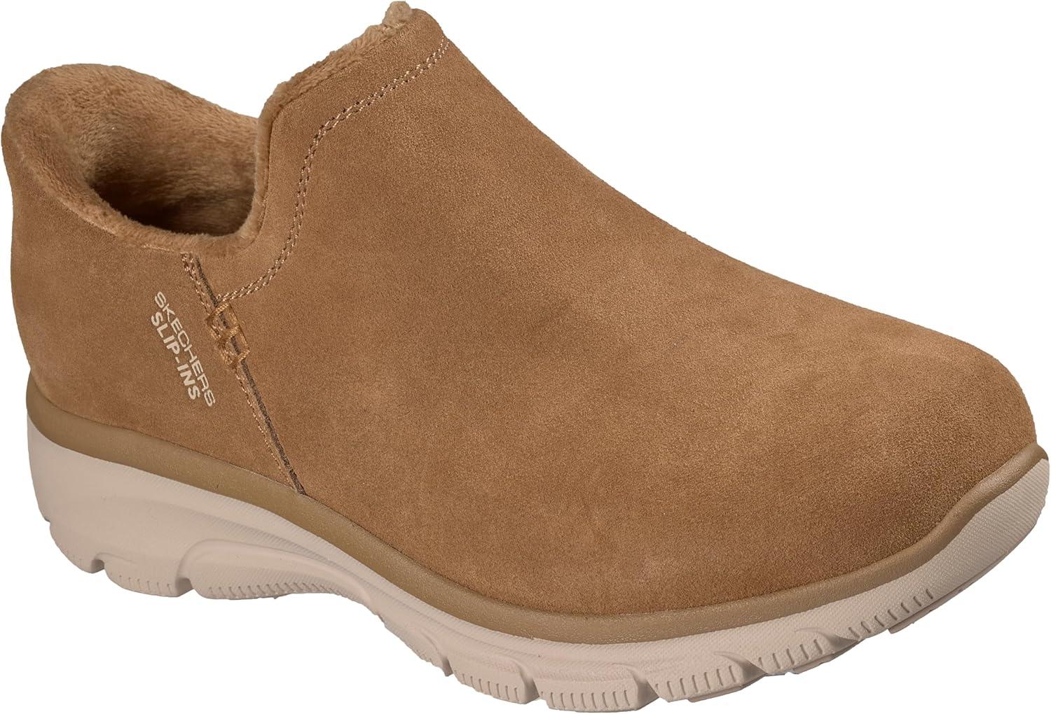 imageSkechers womens Easy Going Modern Hour Suede Hands Free SlipinsTan