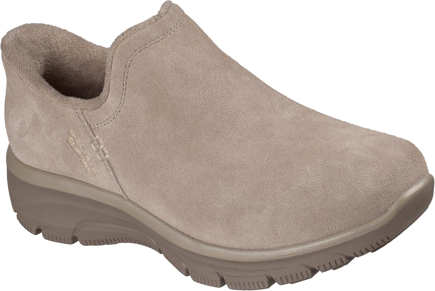 imageSkechers womens Easy Going Modern Hour Suede Hands Free SlipinsTaupe