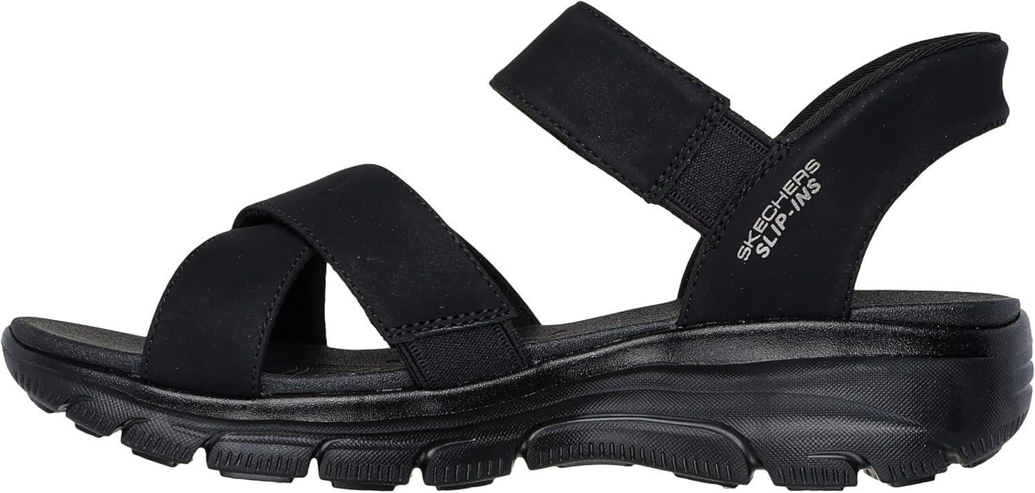 imageSkechers womens Easy Going Somewhere SunnyBlackBlack