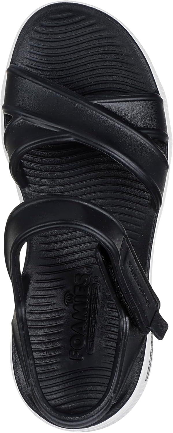 imageSkechers womens Foamies Massage Fit HeartfeltBlackWhite