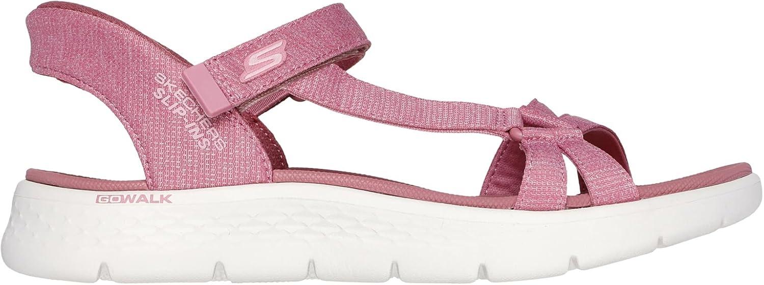 imageSkechers womens Go Walk Flex Sandal Illuminate Hands Free SlipinsMauve Textile